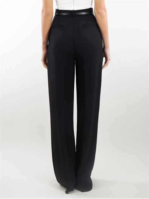 Straight trousers in light crepe with carabiner Elisabetta Franchi ELISABETTA FRANCHI | Pants | PA04642E2110